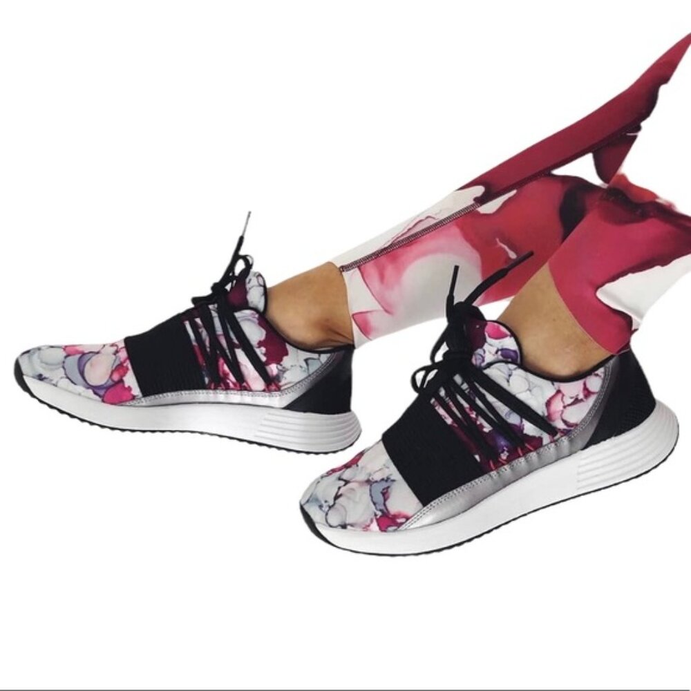 Under Armour Breathe Lace Sneakers Black/Pink/Multi Size 8